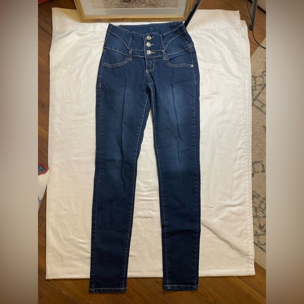 Para size 3 high rise skinny jeans